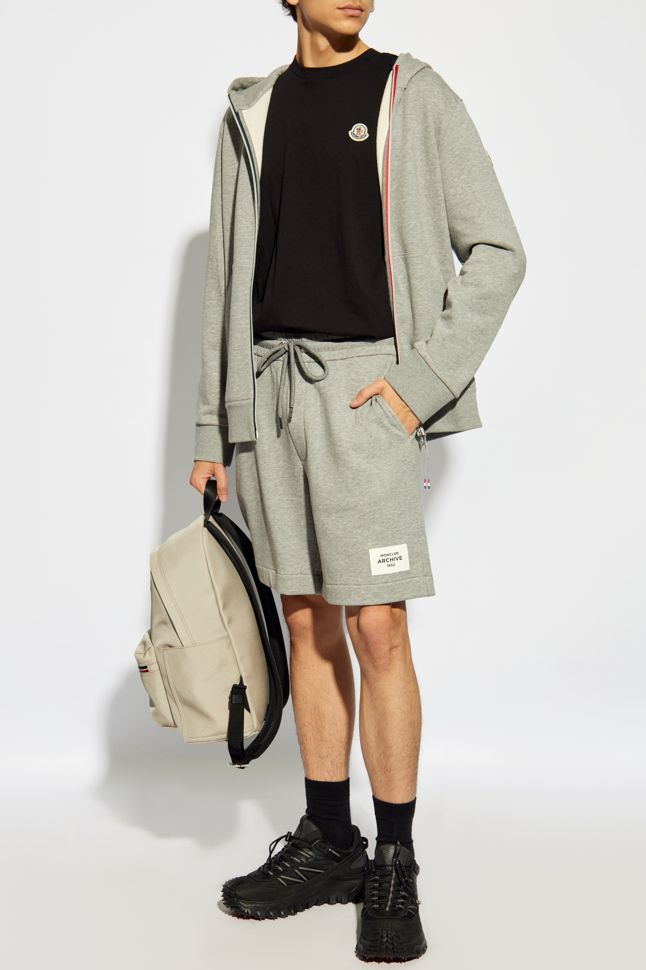 ショートパンツ Alexander Mcqueen Dove Grey Cotton Shorts Grey Cotton shorts Masculina Moncler - alexander mcqueen